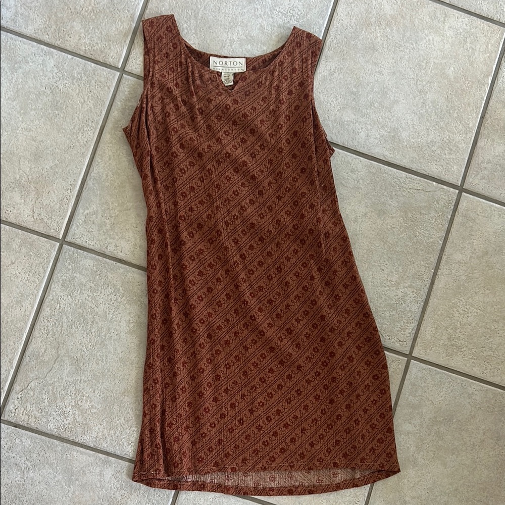 Brown Sleeveless Dress